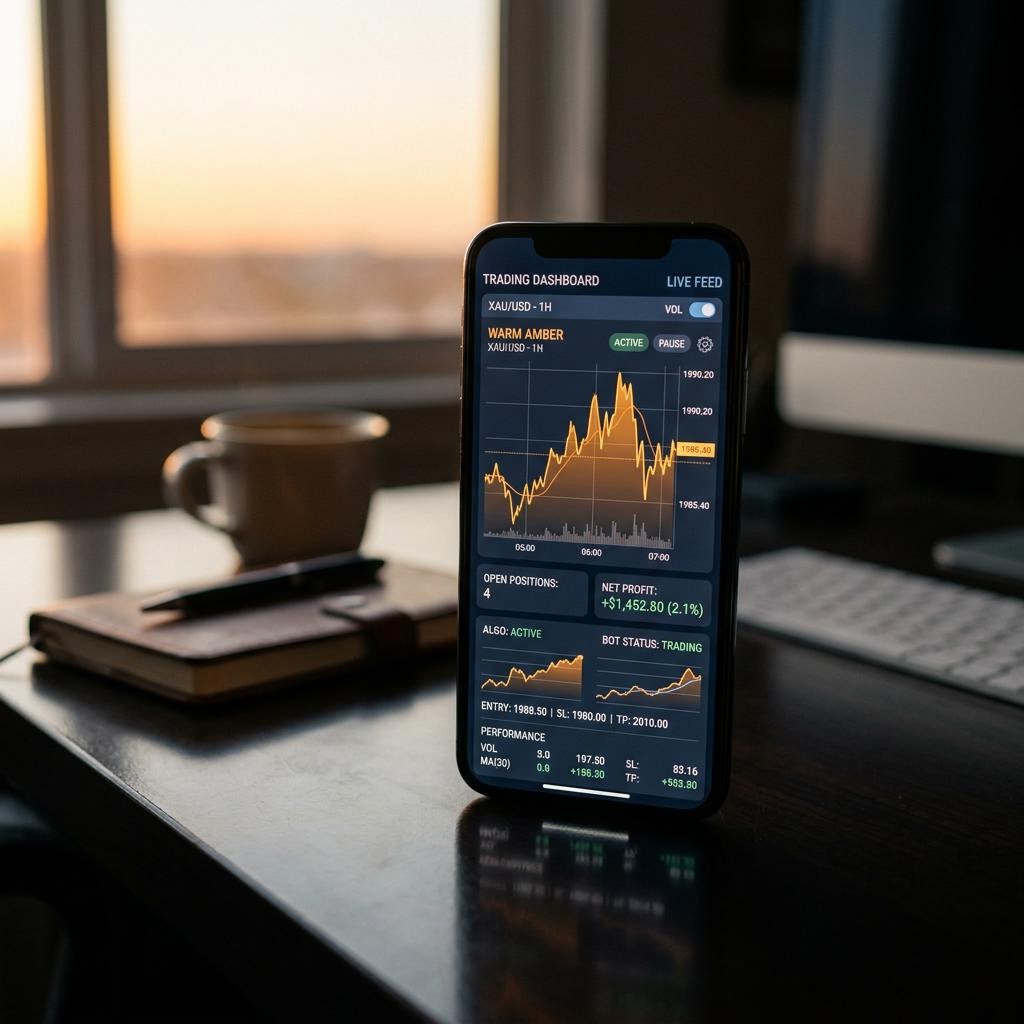 PepstakeTRX AI crypto trading platform grensesnitt på smarttelefon